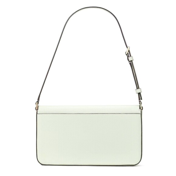 New Kate Spade Staci Flap Shoulder Bag Saffiano Leather Light Olive - Picture 5 of 5